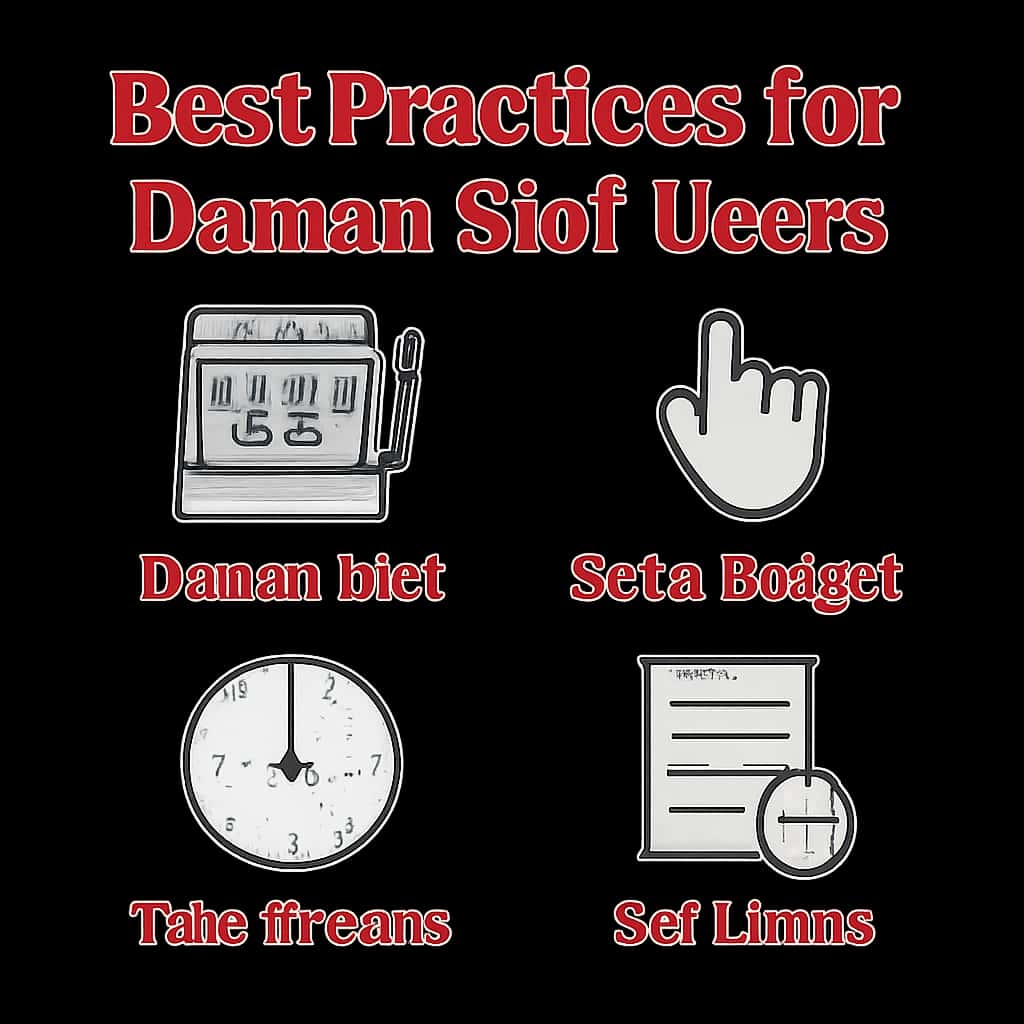 An educational diagram highlighting best practices for Daman Slot users.