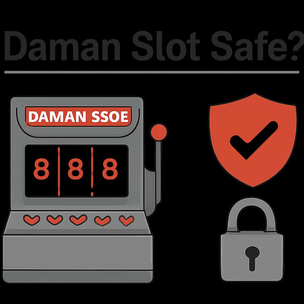 An illustration detailing the safety features of Daman Slot.