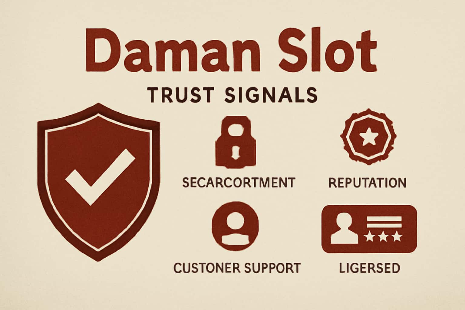A high-tech representation of trust signals related to Daman Slot in a neutral context.